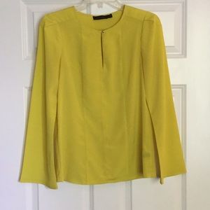 The Limited yellow bell sleeve top.